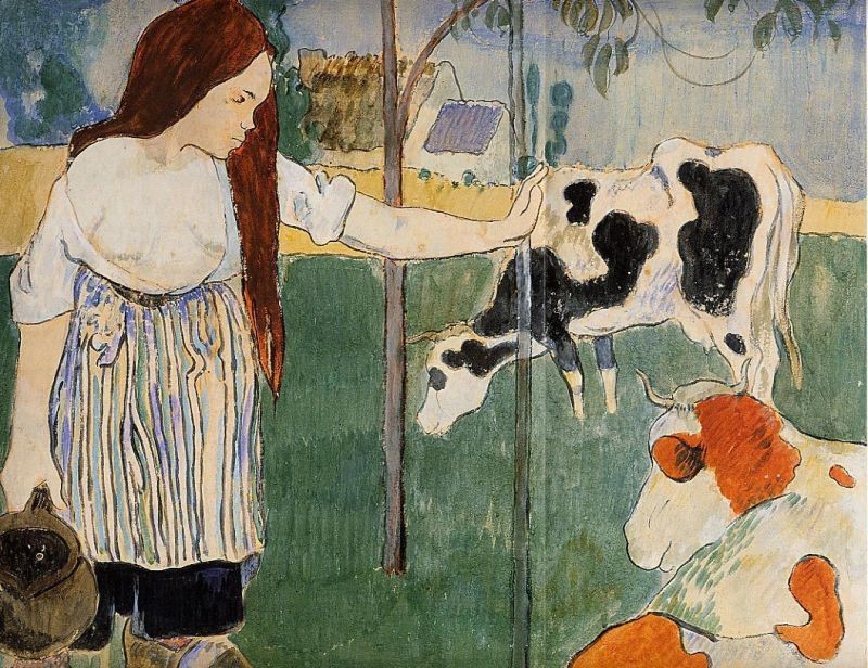 Paul Gauguin The Milkmaid